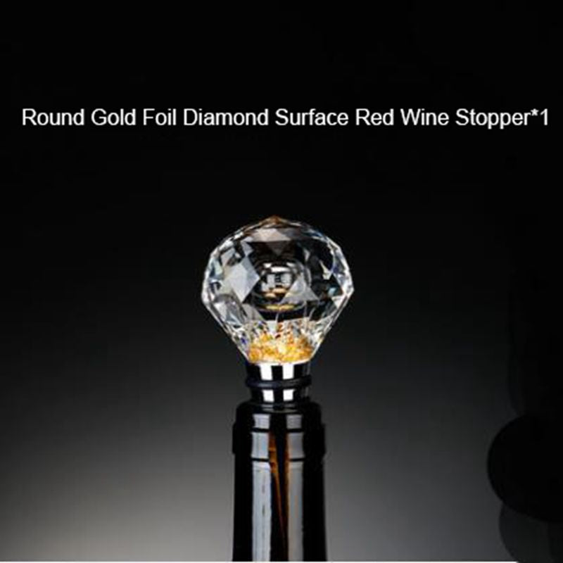 Crystal Flow Gold Foil Red Wine Stoppers Sealed Bottle Stopper Crystal Flow Gold Foil Red Wine Stoppers Sealed Bottle Stopper
