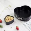 4-Inch Heart-shaped Cake Mold Removable Bottom Baking Pan with Lock 4-Inch Heart-shaped Cake Mold Removable Bottom Baking Pan with Lock