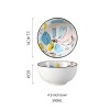 Hand-Drawn Doodle Ceramic Bowls and Plates - Household Dinnerware Hand-Drawn Doodle Ceramic Bowls and Plates - Household Dinnerware
