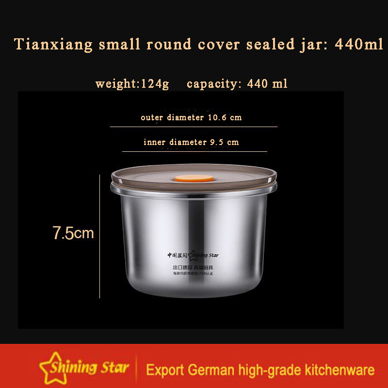 304 Stainless Steel Sealed Jar Grain Storage Jar Fresh-keeping Box 304 Stainless Steel Sealed Jar Grain Storage Jar Fresh-keeping Box