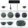 Kiln Under glazed Ceramic Tableware Creative Lotus Leaf Tableware Set Kiln Under glazed Ceramic Tableware Creative Lotus Leaf Tableware Set
