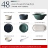 Nordic Ceramic Dinnerware Modern Minimalist Porcelain Tableware Set Nordic Ceramic Dinnerware Modern Minimalist Porcelain Tableware Set