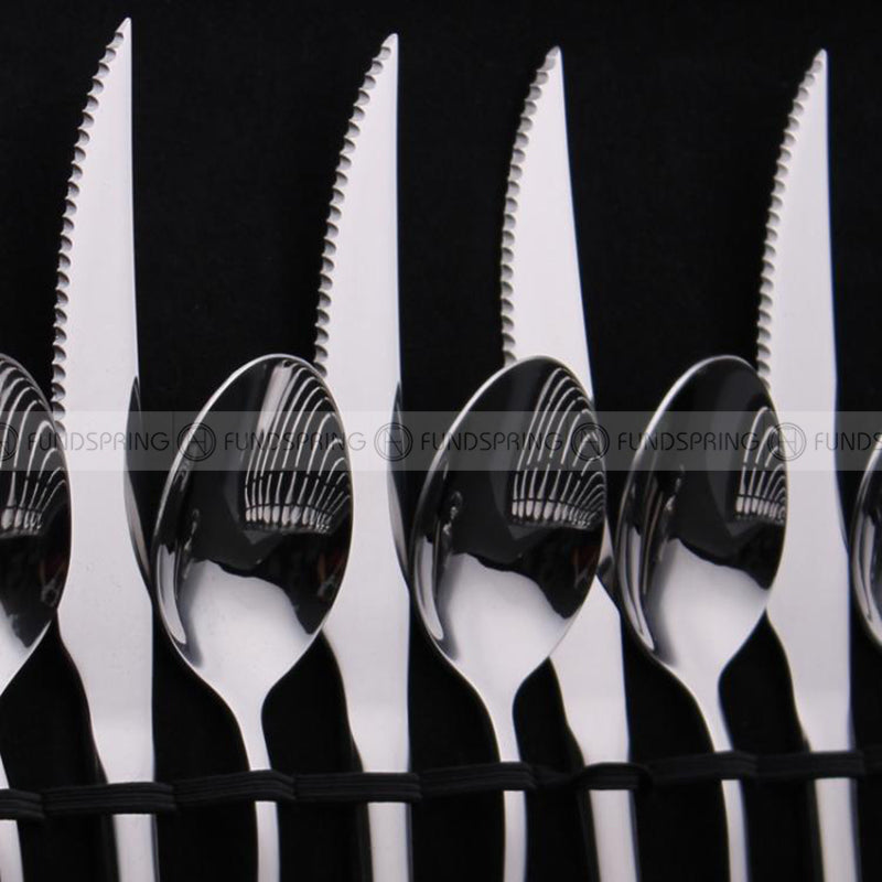 Tableware Set Stainless Steel Knife Fork Spoon 24 Piece Set Gift Box Tableware Set Stainless Steel Knife Fork Spoon 24 Piece Set Gift Box