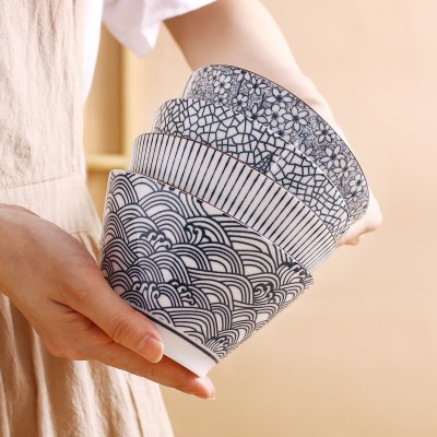 Sophisticated Japanese Elegance Ceramic Hat-Shaped Dinner Bowls - 5 inches Sophisticated Japanese Elegance Ceramic Hat-Shaped Dinner Bowls - 5 inches