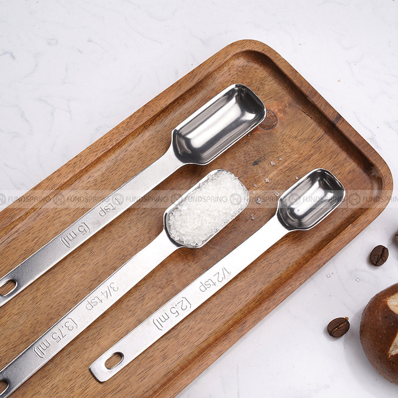 Baking Scales Measurement Spoons Set Stainless Steel Spoon Set of 6 Baking Scales Measurement Spoons Set Stainless Steel Spoon Set of 6