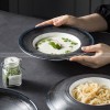 Nordic Dinnerware Weiss Series Ceramic Navy/Black/White Dinner Plate Nordic Dinnerware Weiss Series Ceramic Navy/Black/White Dinner Plate