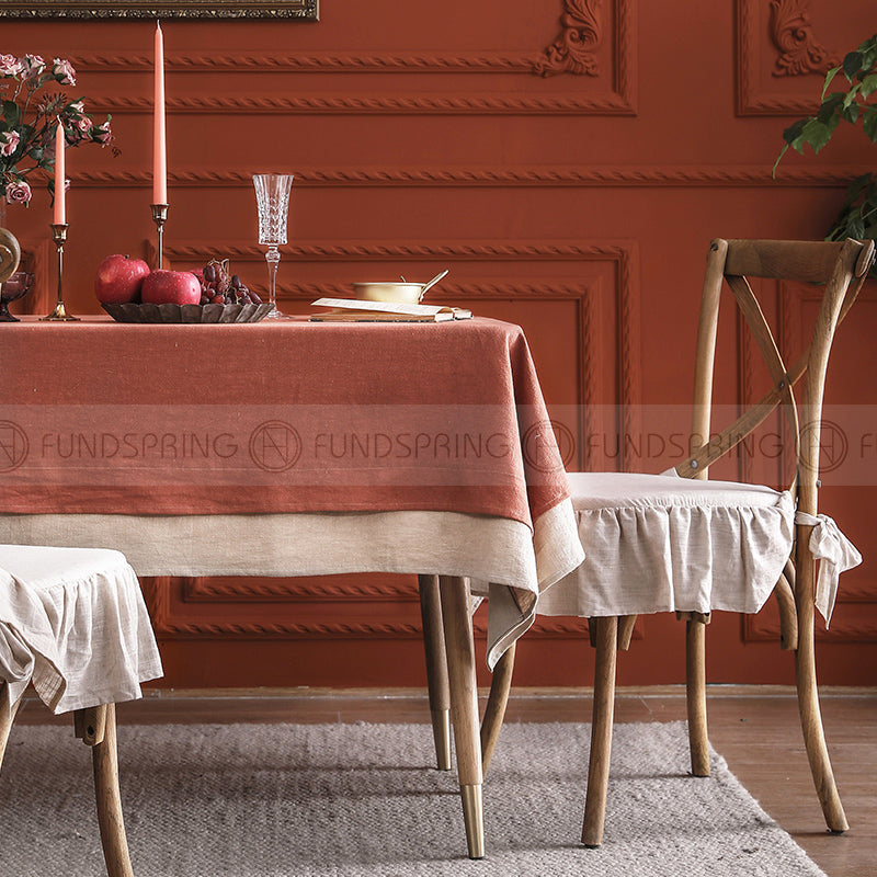 Combe Tablecloth Pastoral Solid Color Cotton Linen Table Clothes Combe Tablecloth Pastoral Solid Color Cotton Linen Table Clothes
