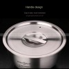 304 Stainless Steel Steamed Egg Bowl With Lid Soup Bowl 4.5"