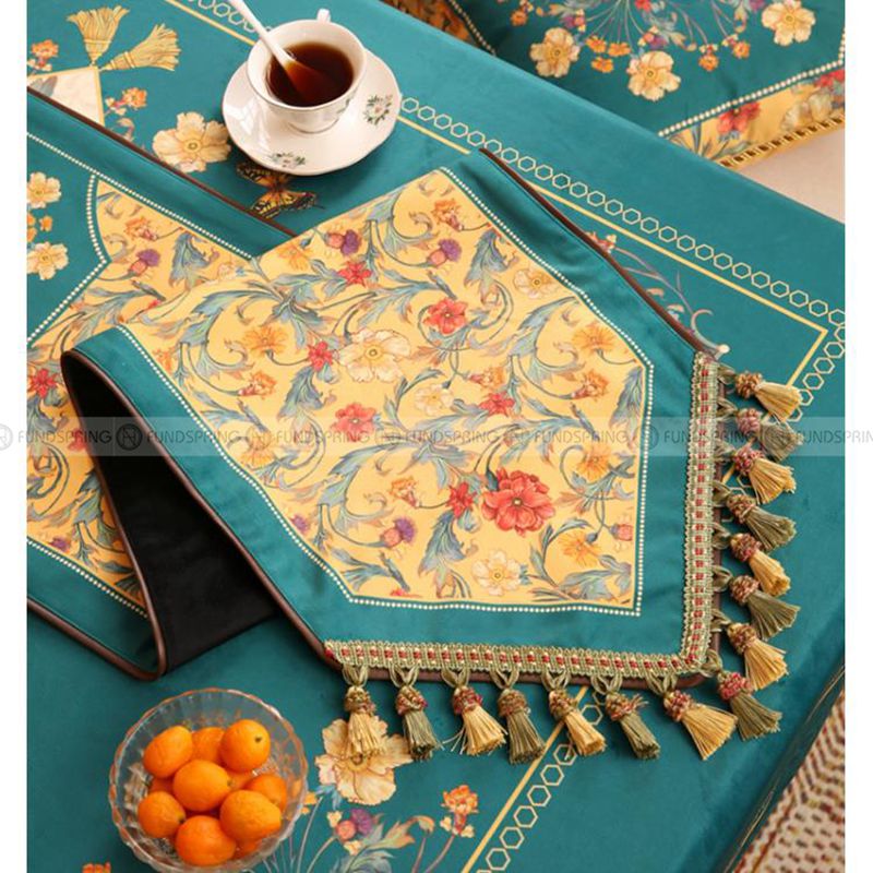 Giverny Table Runner Luxury Fabric Dining Table Decorative Cover Giverny Table Runner Luxury Fabric Dining Table Decorative Cover
