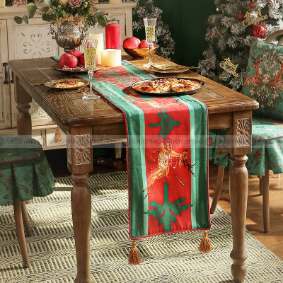 Flying Moose Table Runner Christmas Decorative Dining Table Cover Flying Moose Table Runner Christmas Decorative Dining Table Cover