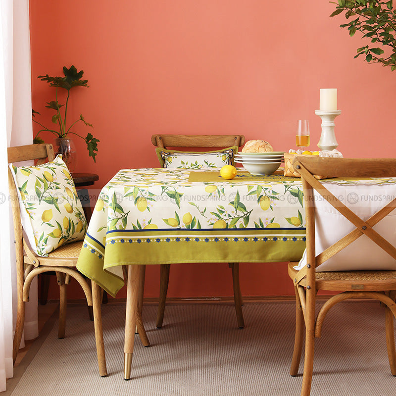 Meet Sicily Tablecloth Fabric Table Cover Lim Green Waterproof Garden Tablecloth Meet Sicily Tablecloth Fabric Table Cover Lim Green Waterproof Garden Tablecloth