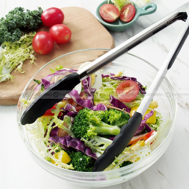 Food Clips Stainless Steel Bread Food Tongs Outdoor BBQ Tools Food Clips Stainless Steel Bread Food Tongs Outdoor BBQ Tools