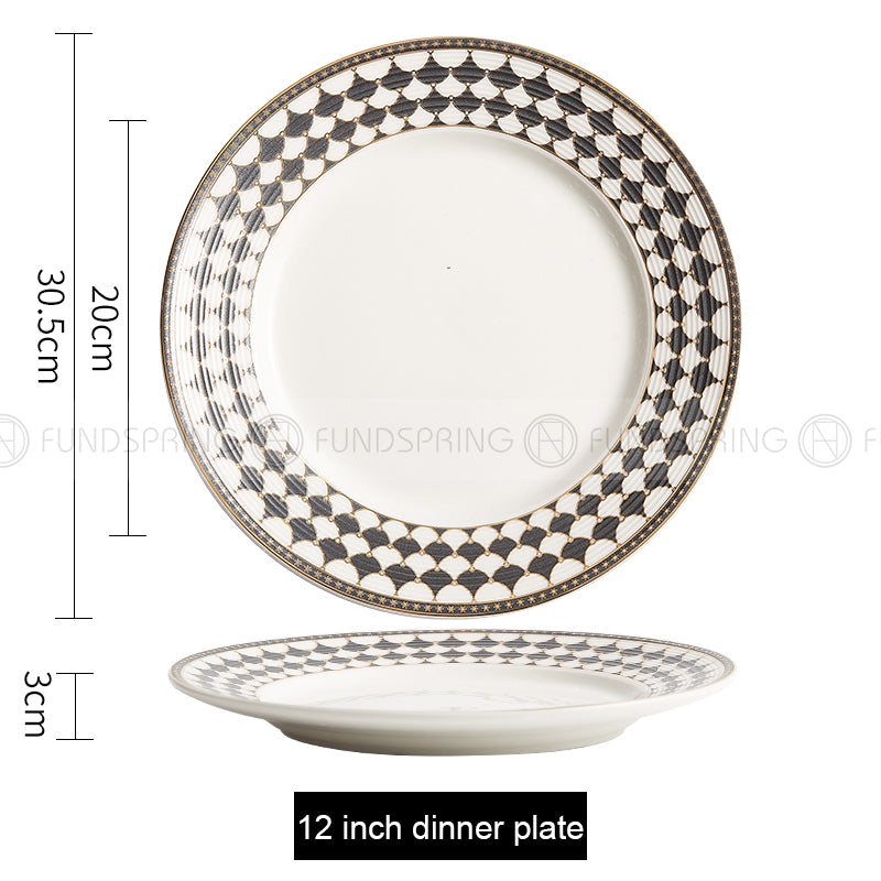 Weiss Series Straw Hat Dish Restaurant Dinnerware Shallow Plate Weiss Series Straw Hat Dish Restaurant Dinnerware Shallow Plate