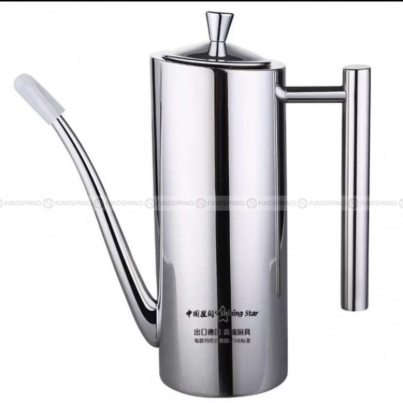 304 Stainless Steel Oil Kettle Wide Mouth Seasoning Bottle 304 Stainless Steel Oil Kettle Wide Mouth Seasoning Bottle