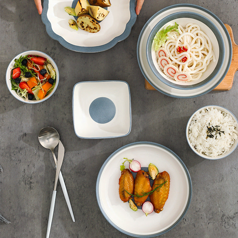 Minimalist Japanese Style Household Tableware Set - Fresh Dinnerware Set Minimalist Japanese Style Household Tableware Set - Fresh Dinnerware Set