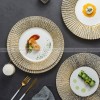 Carll Solar Series Dinnerware Collection Hotel Dishes Golden/White Dinner Plate Carll Solar Series Dinnerware Collection Hotel Dishes Golden/White Dinner Plate