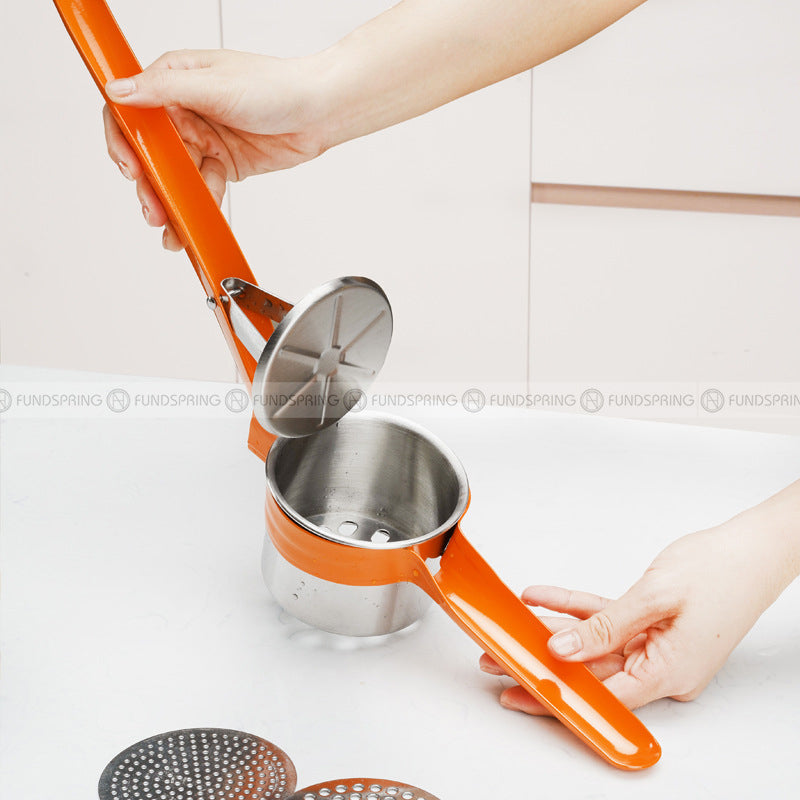 Stainless Steel Potato Press Fruit Juice Masher Kitchen Gadget Stainless Steel Potato Press Fruit Juice Masher Kitchen Gadget