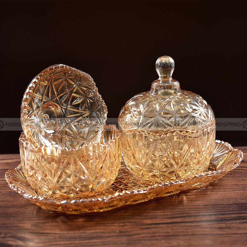 Glass Elegance Candy Jar Trio: Set of 3 Creative Storage Boxes with Lids Glass Elegance Candy Jar Trio: Set of 3 Creative Storage Boxes with Lids