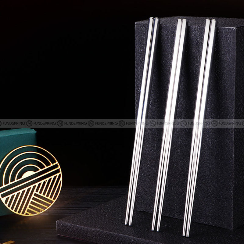 304 Stainless Steel Lengthened Chopsticks Metal Serving Chopsticks 304 Stainless Steel Lengthened Chopsticks Metal Serving Chopsticks