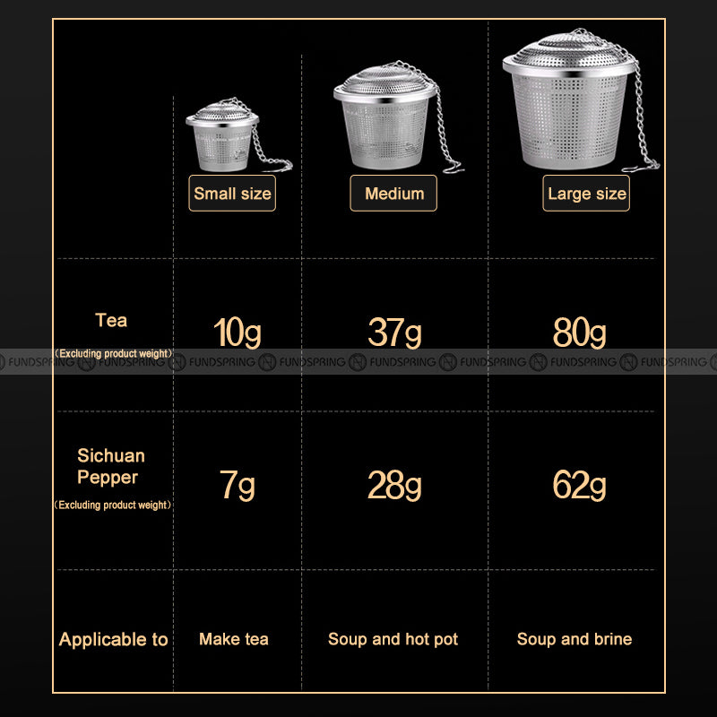 Tea Infuser Ball Stainless Steel Filter Mesh Spice Box Tea Infuser Ball Stainless Steel Filter Mesh Spice Box