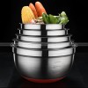 Stainless Steel Splash-proof Basin Silicone Bottom Egg Beating Basin Stainless Steel Splash-proof Basin Silicone Bottom Egg Beating Basin