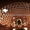Golden Elegance: Gilded Crystal Glass Fruit Tray High-foot Serving Bowl Golden Elegance: Gilded Crystal Glass Fruit Tray High-foot Serving Bowl