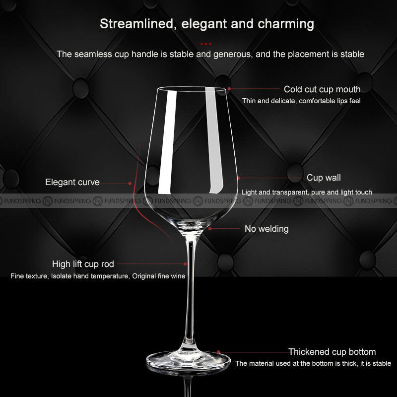 Crystal Wine Glass Set Bordeaux Goblet Set With Portable Suitcase Crystal Wine Glass Set Bordeaux Goblet Set With Portable Suitcase
