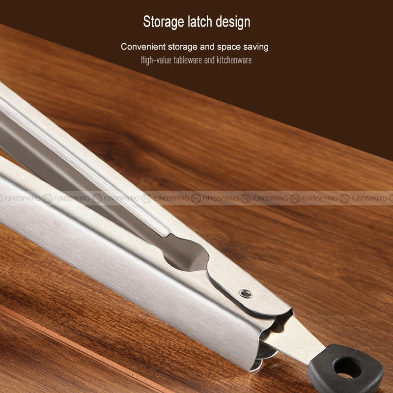 Silicone Food Clip 304 Stainless Steel Steak Grill Clamp BBQ Tongs Silicone Food Clip 304 Stainless Steel Steak Grill Clamp BBQ Tongs