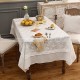 Seligeman Tablecloth Lace White Desk Cloth Cotton Fabrics Table Cover