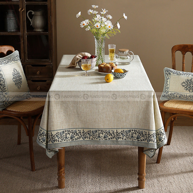 Siegel Tablecloth Dining Table Clothes Cotton Linen Table Cover Siegel Tablecloth Dining Table Clothes Cotton Linen Table Cover
