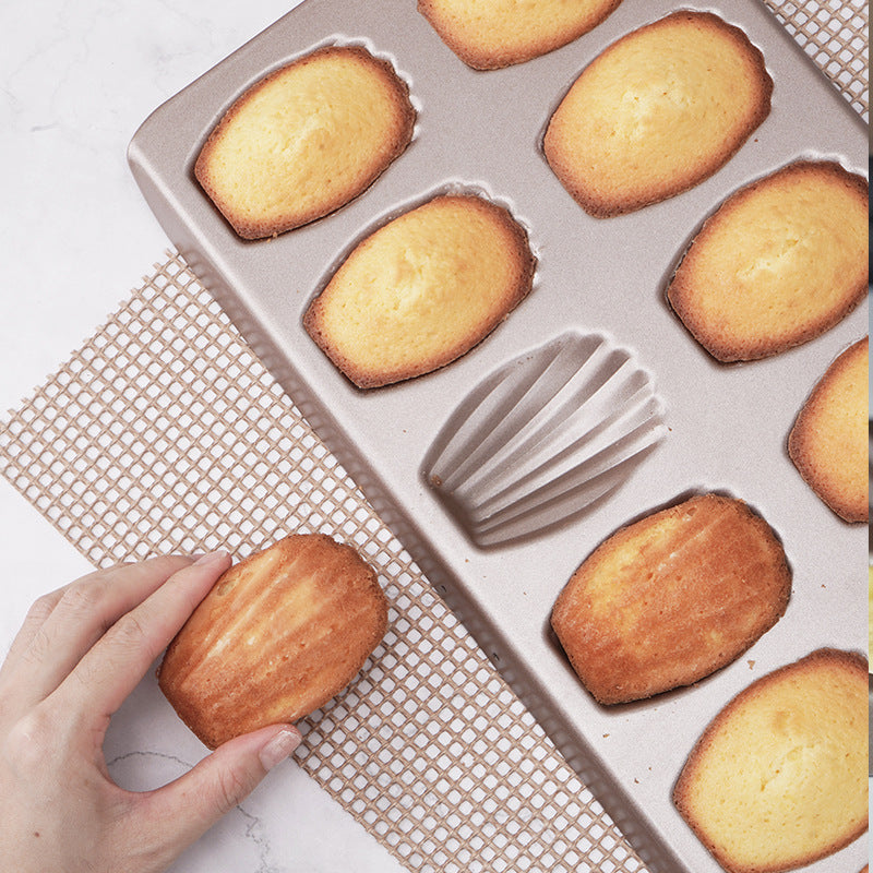 12-Cup Shell Shaped Madeleine Mold for Baking and Cookie Creation 12-Cup Shell Shaped Madeleine Mold for Baking and Cookie Creation