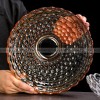 Contemporary Glass Fruit Pot: A Stylish Living Room Accent for Snacks and Candy Contemporary Glass Fruit Pot: A Stylish Living Room Accent for Snacks and Candy