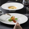 Mocaa Stone Series White Tableware Ceramic Dinnerware Shallow Plate
