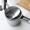 Silicone Handle Potato Puree Press with 3 Filter Holes - Mashed Potato Maker Silicone Handle Potato Puree Press with 3 Filter Holes - Mashed Potato Maker
