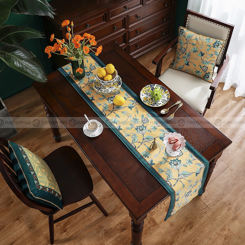 Dream Noah Table Runner Pastoral Velvet Table Decoration Cloth Dream Noah Table Runner Pastoral Velvet Table Decoration Cloth