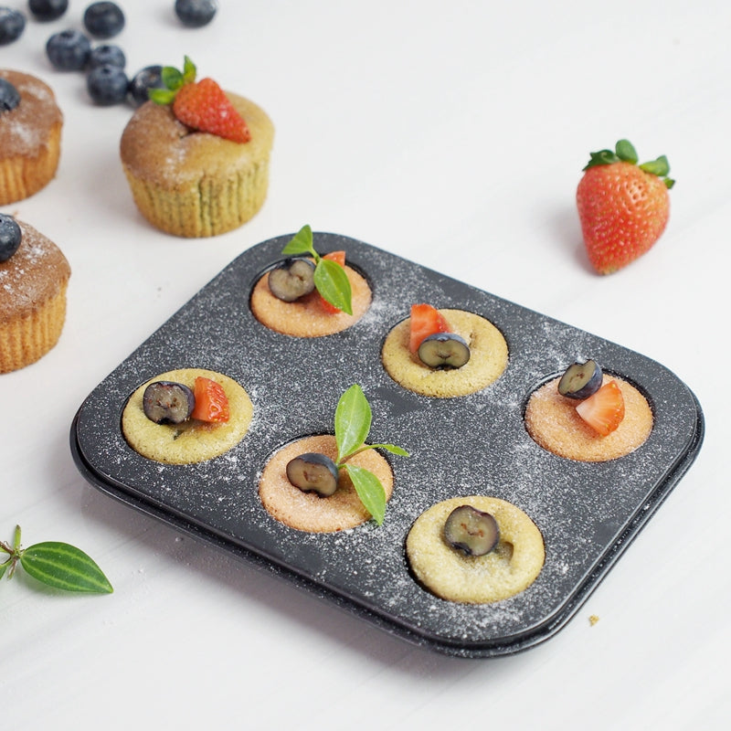 GlideBake Non-Stick Coating Baking Pan: Cupcake, Muffin, and Egg Tart Mold GlideBake Non-Stick Coating Baking Pan: Cupcake, Muffin, and Egg Tart Mold