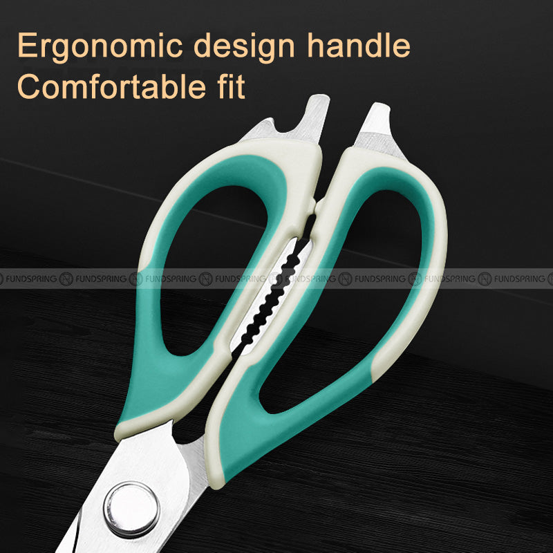 Multifunctional Kitchen Stainless Steel Food Scissors Powerful Shears Multifunctional Kitchen Stainless Steel Food Scissors Powerful Shears