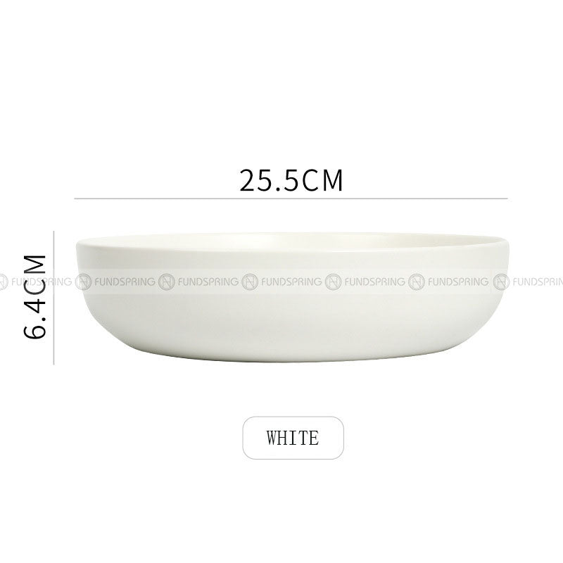 Creative Tableware Ceramic Round Bowl Big Soup Bowl Colors Deep Plate 10" Creative Tableware Ceramic Round Bowl Big Soup Bowl Colors Deep Plate 10"