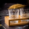 Carved Glass Tumbler Household Wine Glass Spirit Glass Set with Cup Rack Carved Glass Tumbler Household Wine Glass Spirit Glass Set with Cup Rack