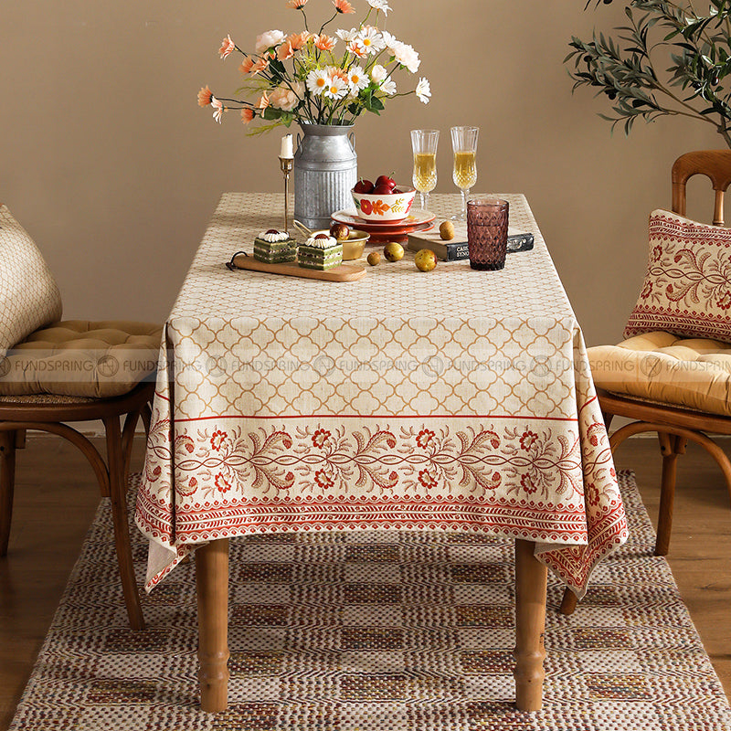 Chamonix Tablecloth Pastoral Desk Cover Cotton Linen Table Cloth Chamonix Tablecloth Pastoral Desk Cover Cotton Linen Table Cloth