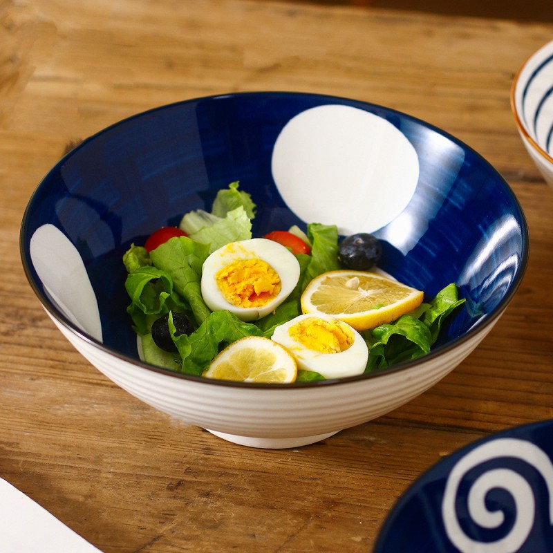 Artistry in Bowls: Japanese Style Underglaze Ceramic Dinner Bowls Set of 4 Artistry in Bowls: Japanese Style Underglaze Ceramic Dinner Bowls Set of 4