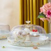Stylish Afternoon Tea Ceramic Cake Pan with Lid: Elegant Snack and Fruit Plate Stand Stylish Afternoon Tea Ceramic Cake Pan with Lid: Elegant Snack and Fruit Plate Stand
