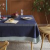 Combe Tablecloth Pastoral Solid Color Cotton Linen Table Clothes Combe Tablecloth Pastoral Solid Color Cotton Linen Table Clothes