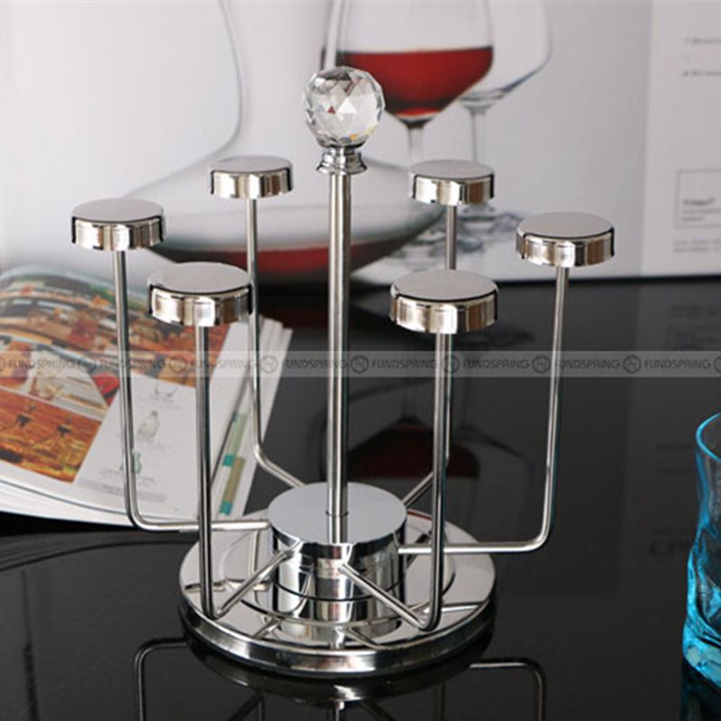 Stainless Steel Rotating Cup Hanger Draining Rack Cups Holder Stainless Steel Rotating Cup Hanger Draining Rack Cups Holder