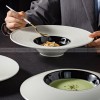 Weiss Dinnerware Collection Designer White/Black Dinner Plate Weiss Dinnerware Collection Designer White/Black Dinner Plate