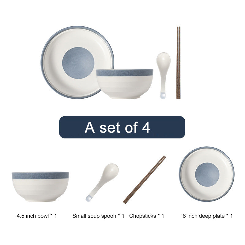 Minimalist Japanese Style Household Tableware Set - Fresh Dinnerware Set Minimalist Japanese Style Household Tableware Set - Fresh Dinnerware Set