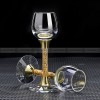 Gold Foil Wine Glass Wine Dispenser Small Goblet Cup Holder Win Set Gold Foil Wine Glass Wine Dispenser Small Goblet Cup Holder Win Set