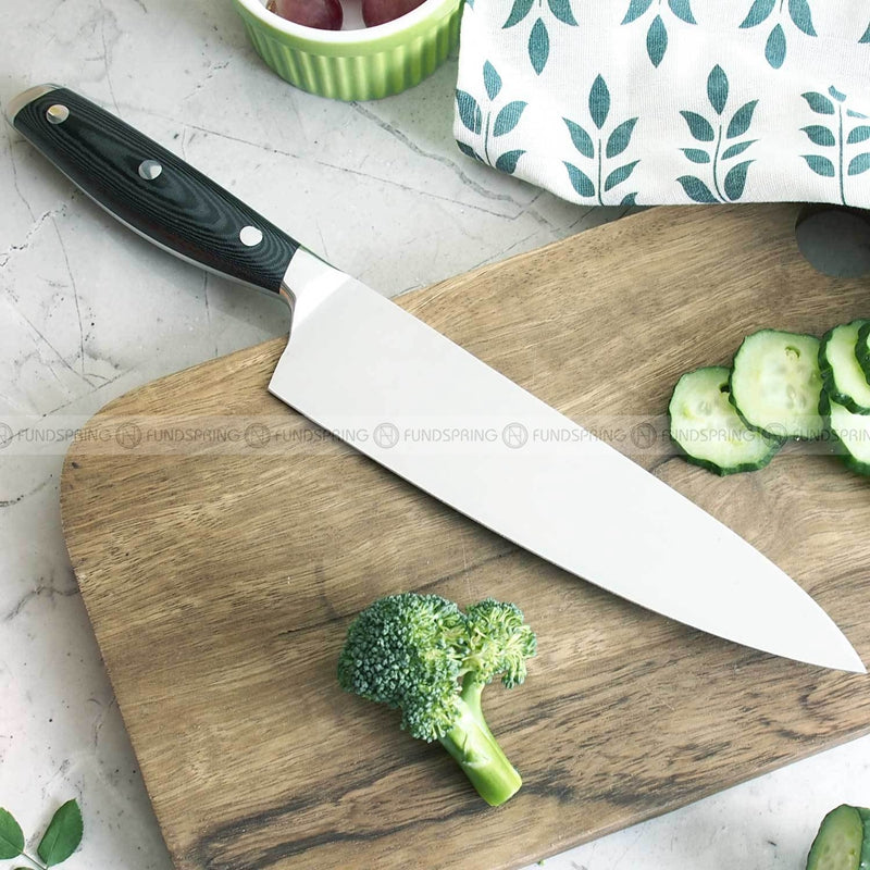 8-Inch Kitchen Knife Stainless Steel Kitchen Knife Mirror Light Blade 8-Inch Kitchen Knife Stainless Steel Kitchen Knife Mirror Light Blade