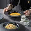 Mocaa Stone Series Black Dinner Plates Ceramic Dinnerware Plates Mocaa Stone Series Black Dinner Plates Ceramic Dinnerware Plates