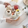 Nordic Dessert Display Stand: Creative Iron Rack with Cake Plate and Fruit Basket